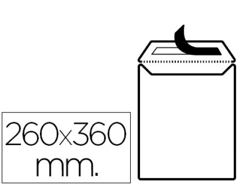Envelope liderpapel bolsa foli0 especial branco 260x360 mm tira de silicone pack de 250 unidades , Liderpapel , 6204 , 8423473062047